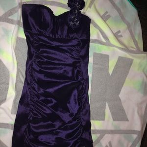 Purple cocktail dress